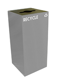 Best office recycling bins: steel recycling containers, half-round recycling containers, square recycling bins