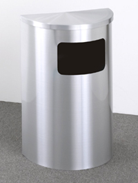 Trash cans in a foyer or lobby need to fit the design concept of your office. 