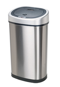 A touchless trash can allows for hands-free disposal of waste, helping employees keep their hands clean when they make a trip to the trash can