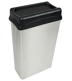 22-Gallon Stainless Steel Rectangular Trash Can