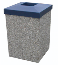 30 Gallon Open Top Outdoor Concrete Garbage Can
