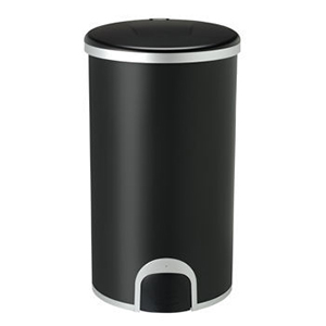 Black Toe Tap Dog Proof Kitchen Trash Can