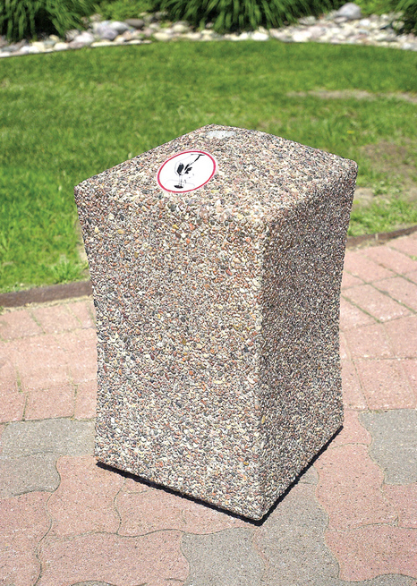 Smokeless Concrete Outdoor Ashtray Smokers Receptacle