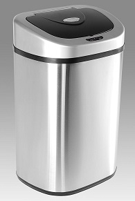 Ninestars DZT-80-4 Stainless Steel Kitchen Trash Can