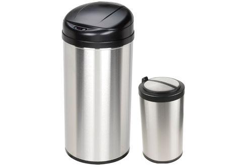 Get a tall, skinny trash can to save space and minimize clutter