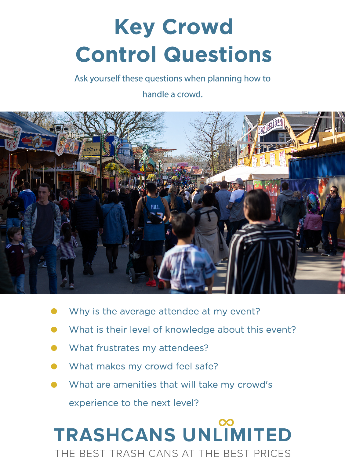 Crowd control plans will help you manage busy days at an amusement park without harming your customer's experience