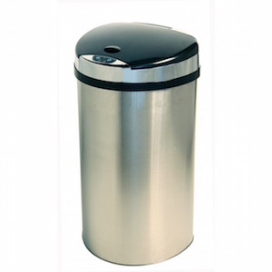 iTouchless 13 Gallon Semi-Round Extra Wide Opening Trash Can