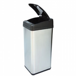 iTouchless 13 Gallon Square Extra Wide Opening Touchless Trash Can