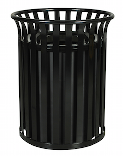 Metal-armor trash cans are visually appealing and extremely durable. The outer armor helps protect the can from damage while also serving to ventilate the trash without exposing its contents.